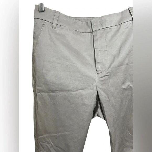 Vince Low-Rise Washed Cotton Crop Pant size 8 Lunar Dust gray - Picture 7 of 14